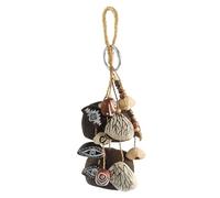 GOGHOST African Natural Cacho Seed Rattle Hand Percussion Gifts, Musical Instruments Bag Charm Car Decor Home Decoration Bodhi Beads, Juju, Chacha, Pala, Panji, Salin(Mixed Nutshells)