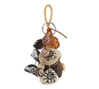GOGHOST African Natural Cacho Seed Rattle Hand Percussion Gifts, Musical Instruments Bag Charm Car Decor Home Decoration Juju, Chacha, Pala, Panji, Salin(Mixed Nutshells)