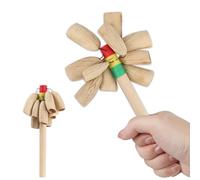 GOGHOST African Natural Maraca Shaker 7.8" x 3.1" Cacho Seed Pod Rattle Handmade Percussion Gifts Peruvian Musical Instrument - Nature Sounds for Meditation, ASMR, Sound Therapy, Yoga (Kasika-1Pack)