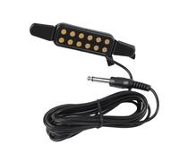 Clip-On Guitar Pickup for 38-42in Acoustic Guitar Electric Transducer Sound Amplify Pickup Cable Length 10ft
