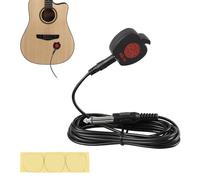 GOGHOST Guitar Piezo Pickup - Universal Easy-Stick Contact Microphone Transducer for Acoustic Guitar, Ukulele, Violin, Viola, Cello, Banjo, Mandolin and Other Instrument, Cable Length 10.7 ft