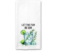 GoGiArt Let The Fun Be Gin Towel - Alcohol - Perfect Bar - Bathroom - Kitchen Decor - Funny - Gift for Friends Family