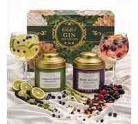 GoGiftid Botanical Gin Infusion Gift Pack - 2 Premium Flavours (Citrus Garden & Berry Royale) Botanical Infusion Bags Each DIY Flavoured Gin Gift Kit for Gin Lovers & Cocktail Fans (10+10=20 Bags)