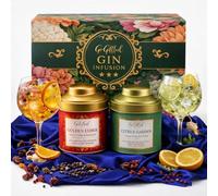 GoGiftid Botanical Gin Infusion Gift Pack - 2 Premium Flavours (Golden Ember & Citrus Garden) Botanical Infusion Bags Each DIY Flavoured Gin Gift Kit for Gin Lovers & Cocktail Fans (10+10=20 Bags)
