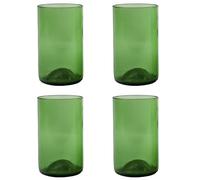 GoGiftid Recycled Glasses - Colourful Eco-Friendly Glasses Created Using Wine Bottle | Sustainable Glassware for Wine Water & Cocktails | Unique Gift for Home Kitchen & Restaurant (Pack of 4)