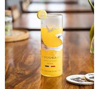 GoGiftid Upcycled Tumbler - 500ml Eco-Friendly Glass Created Using Grey Goose Vodka Bottle | Handmade Barware Glasses for Cocktails Mixers & Juice | Sustainable Gift for Vodka Lovers (Pack of 1)