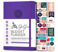 GoGirl Budget Planner - Monthly Financial Planner Organizer Budget Book. Expense Tracker Notebook Journal to Control Your Money. Undated - Start Any Time, 13.5x19cm, Lasts 1 Year - Purple