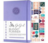 GoGirl Budget Planner - Monthly Financial Planner Organizer Budget Book. Expense Tracker Notebook Journal to Control Your Money. Undated - Start Any Time, 13.5x19cm, Lasts 1 Year - Lavender
