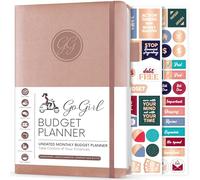 GoGirl Budget Planner - Monthly Financial Planner Organizer Budget Book. Expense Tracker Notebook Journal to Control Your Money. Undated - Start Any Time, 13.5x19cm, Lasts 1 Year - Rose Gold