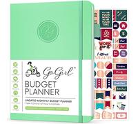GoGirl Budget Planner - Monthly Financial Planner Organizer Budget Book. Expense Tracker Notebook Journal to Control Your Money. Undated - Start Any Time, A5 Size, Lasts 1 Year - Mint Green