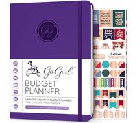 GoGirl Budget Planner - Monthly Financial Planner Organizer Budget Book. Expense Tracker Notebook Journal to Control Your Money. Undated - Start Any Time, A5 Size, Lasts 1 Year - Purple