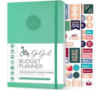 GoGirl Budget Planner - Monthly Financial Planner Organizer Budget Book. Expense Tracker Notebook Journal to Control Your Money. Undated - Start Any Time, 13.5x19cm, Lasts 1 Year - Emerald