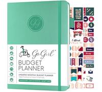 GoGirl Budget Planner - Monthly Financial Planner Organizer Budget Book. Expense Tracker Notebook Journal to Control Your Money. Undated - Start Any Time, A5 Size, Lasts 1 Year - Emerald