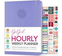 GoGirl Hourly Planner, Weekly & Daily Work Schedule Time Slots Lavender