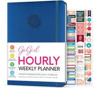 GoGirl Hourly Planner, Weekly & Daily Work Schedule Time Slots Mystic Blue