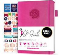 GoGirl Planner and Organizer for Women - Compact Size Weekly Planner, Goals Journal & Agenda to Improve Time Management, Productivity & Live Happier. Undated - Start Anytime, Lasts 1 Year - Hot Pink