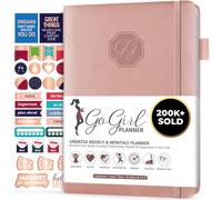 GoGirl Planner and Organizer for Women Compact Size Weekly Planner, Goals Journal & Agenda to Improve Time Management, Productivity & Live Happier. Undated Start Anytime, Lasts 1 Year Rose Gold