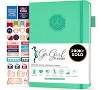 GoGirl Planner and Organizer for Women - Compact Size Weekly Planner, Goals Journal & Agenda to Improve Time Management, Productivity & Live Happier. Undated - Start Anytime, Lasts 1 Year - Emerald
