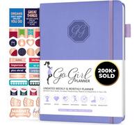 GoGirl Planner and Organizer for Women - Compact Size Weekly Planner, Goals Journal & Agenda to Improve Time Management, Productivity & Live Happier. Undated - Start Anytime, Lasts 1 Year - Lavender