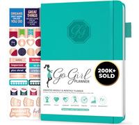 GoGirl Planner and Organizer for Women - Compact Size Weekly Planner, Goals Journal & Agenda to Improve Time Management, Productivity & Live Happier. Undated - Start Anytime, Lasts 1 Year - Turquoise