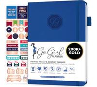 GoGirl Planner and Organizer for Women - Compact Size Weekly Planner, Goals Journal & Agenda to Improve Time Management, Productivity & Live Happier. Undated - Start Anytime, Lasts 1 Year - Royal Blue