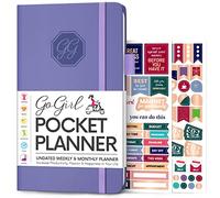 GoGirl Planner and Organizer for Women - Pocket Weekly Planner, Goals Journal & Agenda for Time Management & Productivity. Undated (Lavender)