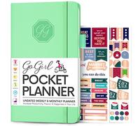 GoGirl Planner and Organizer for Women - Pocket Weekly Planner, Goals Journal & Agenda for Time Management & Productivity. Undated (Mint Green)