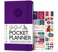 GoGirl Planner and Organizer for Women - Pocket Weekly Planner, Goals Journal & Agenda for Time Management & Productivity. Undated (Purple)
