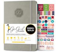 GoGirl Planner for Women, Undated Weekly Agenda Journal, Grey