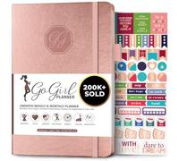GoGirl Planner for Women, Undated Weekly Agenda Journal, Rose Gold