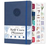 GoGirl Self-care Journal - Daily Mental Health Notebook with Mood & Wellness Trackers - Personal Development, Meditation & Reflection Journal for Women - Hardcover, Lasts 3 Months (Indigo Blue)
