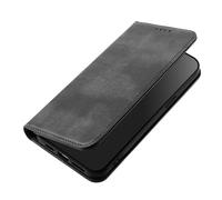GOGME Case Cover Shell for Doogee N60 Pro, Premium Leather Bumper with Card Slots, Wallet Function & Kickstand - Full Protection Sleeve - - Black