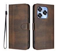 GOGME Case For Oukitel C50 - Stylish TPU Leather Cover With Wallet Function, Magnetic Bumper Shell, Full Protection, Brown
