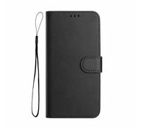 GOGME Classic Design Wallet Cover for Realme C67 4G, RFID Blocking Magnetic Closure, Shockproof Shell, Flip Bumper Stand Case - Black