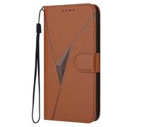 GOGME Leather Case for OnePLus Nord 2T 5G - Wallet Case, Magnetic Clasp Cover with Mulit-Angle Stand & Full Body Protection Shellp - Brown
