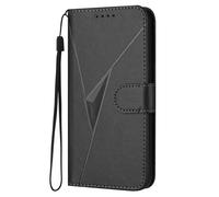 GOGME Leather Case for OnePLus Nord 2T 5G - Wallet Case, Magnetic Clasp Cover with Mulit-Angle Stand & Full Body Protection Shellp - Black