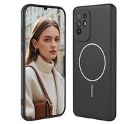 GOGME Liquid Silicone Case for OPPO A94 5G With Soft-Touch Cover And Shockproof Shell, Bumper Design, Compatible With MagSafe - Black