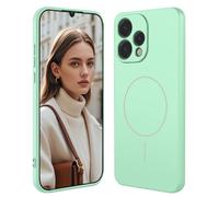 GOGME Liquid Silicone Case for OPPO Reno 15 5G / Reno15 5G With Soft-Touch Cover And Shockproof Shell, Bumper Design, Compatible With MagSafe - Light Green