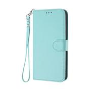 GOGME Premium Leather Case for Doogee Note 56 with Card Slots, Magnetic Closure Wallet Cover with Kickstand & Hand Strap - Mint