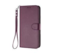 GOGME Premium Leather Case for Realme GT8 Pro with Card Slots, Magnetic Closure Wallet Cover with Kickstand & Hand Strap - Violet Clair