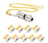 GOGO 10 Pcs Metal Police Whistle Scout Guide Whistles Emergency Survival Whistle