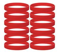 GOGO 120 PCS Silicone Bracelets for Teens Kids, Wholesale Red Rubber Wristbands