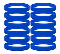 GOGO 120 PCS Silicone Bracelets for Teens Kids, Wholesale Royal Blue Rubber Wristbands