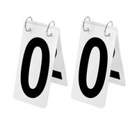 GOGO 2 Sets Tennis Score Keepers, 2.5 x 5 Inch, Black Number 0-9 Double Sides
