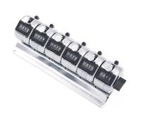 GOGO 6-Unit Tally Counter 4 Digit Clicker Counter On Stand Metal Tally Counters Clicker for Counting, Golf Scoring