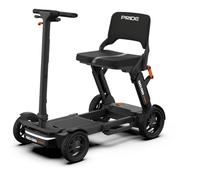 GoGo Compact Folding Mobility Scooter - Lightweight, Travel-Ready, Airline-Friendly Electric Scooter with Contactless Start, App Control & 30km Range (Black)