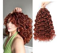 Gogo Curl Pre Twisted Crochet Hair Short Curly 12 Inch 8 Packs Ocean Wave Water Wave Deep Wave Pre Looped Black Women Crochet Hair