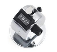 GOGO Desktop Tally Counter Clickers, Pitch Counter, 4 Digit Metal Tally Clicker with Base Mount for Bank, Counting People