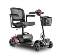 GoGo Elite Traveller 2.0 Mobility Scooter for Adults with 17Ah Battery, Compact Travel Electric Scooter with 4 mph Speed, Ultra Small 37" Turning Radius (Tangerine Orange, 17.0, Amp Hours)