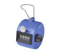 GOGO Handheld Tally Counter, Plastic 4 Digit Palm Clicker, Manual Mechanical Counter for Sport Events, Knitting - Blue